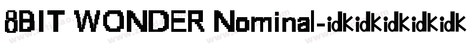 8BIT WONDER Nominal字体转换